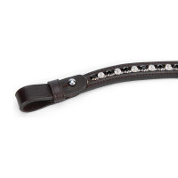 Frontal de strass negro Shires Velociti Gara Castaño Marr&amp;amp;amp;oacute;n