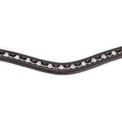 Frontal de strass negro Shires Velociti Gara Castaño Marr&amp;amp;amp;oacute;n