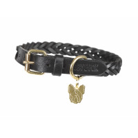 Collar trenzado para perro Shires Digby & Fox Negro