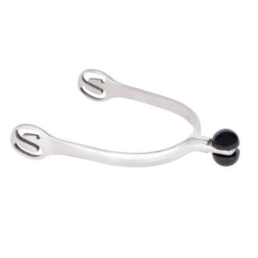 Espuelas con punta de bola de plástico Shires Acero inoxidable Gris