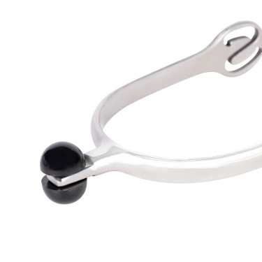 Espuelas con punta de bola de plástico Shires Acero inoxidable Gris