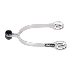 Espuelas con punta de bola de plástico Shires Acero inoxidable Gris