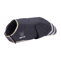 Abrigo impermeable para perro Shires Digby & Fox Negro