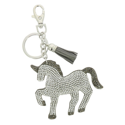 Llavero Equi-Kids Piaffer Plata / negro