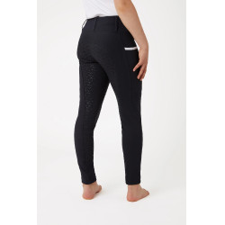Mallas de Equitación con Cintura Altade Asiento Completo de Silicona para Niños Lucinda Horze Azul marino oscuro