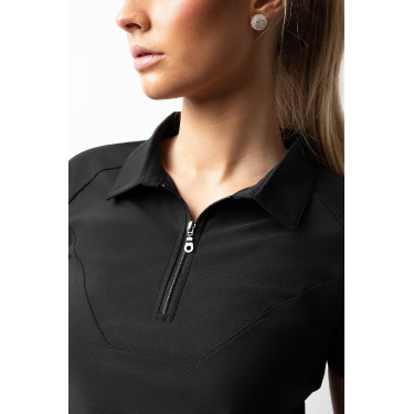 Polo ecuestre mujer Vertigo Giselle bicolor | EQUI-CLIC