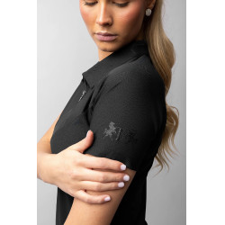 Polo ecuestre mujer Vertigo Giselle bicolor | EQUI-CLIC