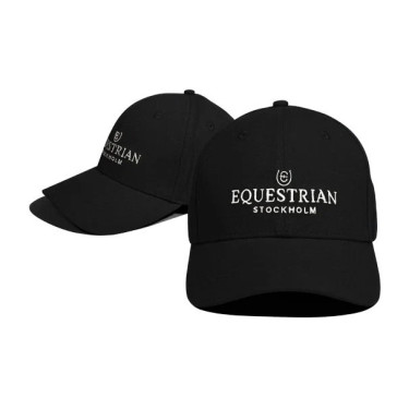 Gorra Young Rider Negra Blanca