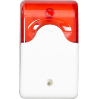 Alarma amplificada Sirena y Flash 120 dB para energizador