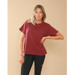 Camiseta GEM Eclair Burdeos / logotipo negro