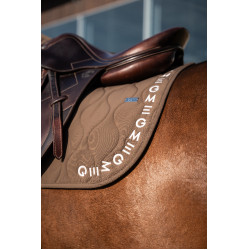 Manta Esencial de Salto GEM Equitación Tiramisú / logotipo crudo Gris