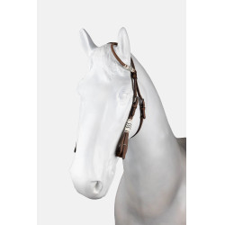 brida western de una oreja con decoración de rawhide brida western de una oreja con decoración de rawhide