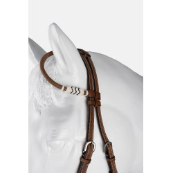 brida western de una oreja con decoración de rawhide brida western de una oreja con decoración de rawhide
