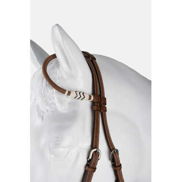 brida western de una oreja con decoración de rawhide brida western de una oreja con decoración de rawhide