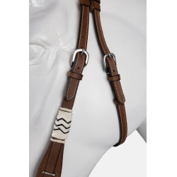 brida western de una oreja con decoración de rawhide brida western de una oreja con decoración de rawhide