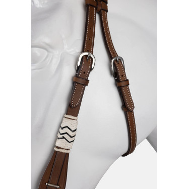 brida western de una oreja con decoración de rawhide brida western de una oreja con decoración de rawhide