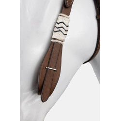 brida western de una oreja con decoración de rawhide brida western de una oreja con decoración de rawhide