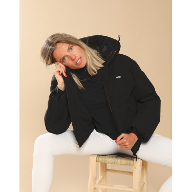 Chaqueta acolchada Royale GEM Equitación mujer Negro