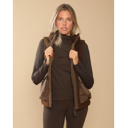 Chaqueta acolchada Charlie GEM Equitación Chocolate Marr&amp;amp;amp;oacute;n