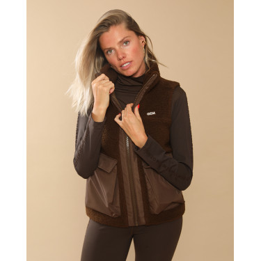 Chaqueta acolchada Charlie GEM Equitación Chocolate Marr&amp;amp;amp;oacute;n