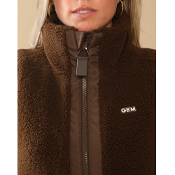 Chaqueta acolchada Charlie GEM Equitación Chocolate Marr&amp;amp;amp;oacute;n