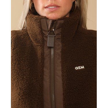 Chaqueta acolchada Charlie GEM Equitación Chocolate Marr&amp;amp;amp;oacute;n