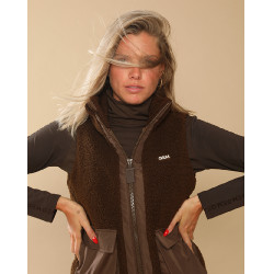 Chaqueta acolchada Charlie GEM Equitación Chocolate Marr&amp;amp;amp;oacute;n