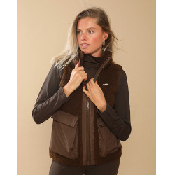 Chaqueta acolchada Charlie GEM Equitación Chocolate Marr&amp;amp;amp;oacute;n