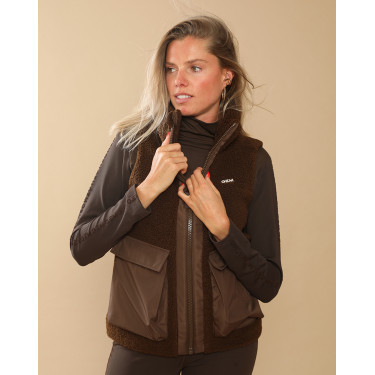 Chaqueta acolchada Charlie GEM Equitación Chocolate Marr&amp;amp;amp;oacute;n