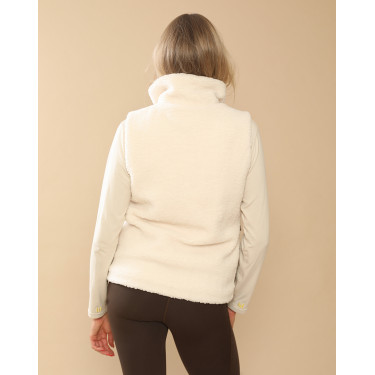 Chaqueta acolchada Charlie GEM Equitación Ecru / leopardo