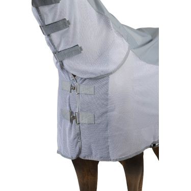 Manta de equitación impermeable antimoscas con cuello Horze Manta de equitación impermeable antimoscas con cuello Horze