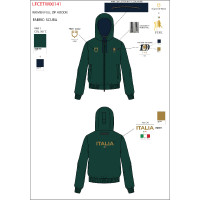 Sudadera con capucha para mujer Equestro X Fise 100