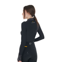 Polo técnica de mujer de entrenamiento con strass Equestro