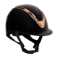 Casco Apocalypse unisex calota brillante homologación EN 1384-2023 Equestro Negro / oro rosa