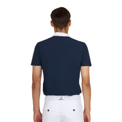 Polo de concurso para hombre slim fit de manga corta Equestro