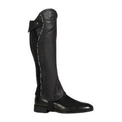 Polainas unisex de cuero con ribete en contraste New Equestro