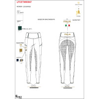 Leggings mujer slim fit full grip Equestro X Fise 100