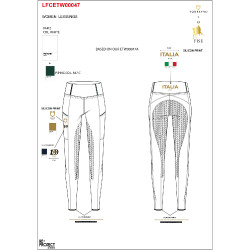 Leggings mujer slim fit full grip Equestro X Fise 100