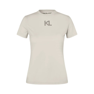 Camiseta técnica para mujer KLLizette Kingsland Día lluvioso Gris