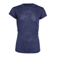 Camiseta técnica React jinete joven Shires Aubrion Medianoche Azul