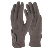 Covalliero Guantes équit. AH26 Chocolate con leche Gris