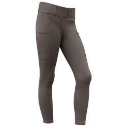 Legging ecuestre Covalliero AH26 mujer Chocolate con leche Gris