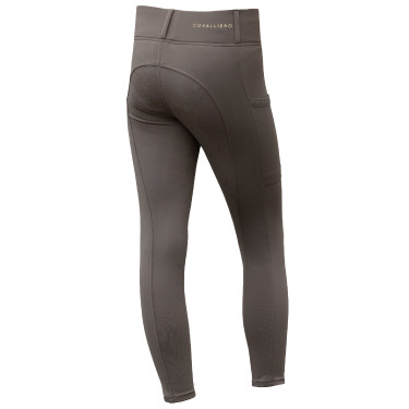 Legging ecuestre Covalliero AH26 mujer Chocolate con leche Gris