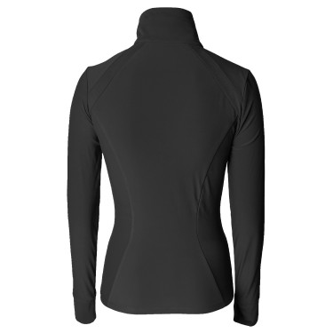Camiseta Activa de Cuello Alto AH26 Mujer Negro
