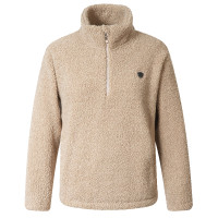 Sudadera de punto Teddy AH26 mujer Covalliero Beige