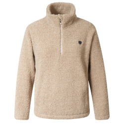 Sudadera de punto Teddy AH26 mujer Covalliero Beige Sudadera de punto Teddy AH26 mujer Covalliero Beige