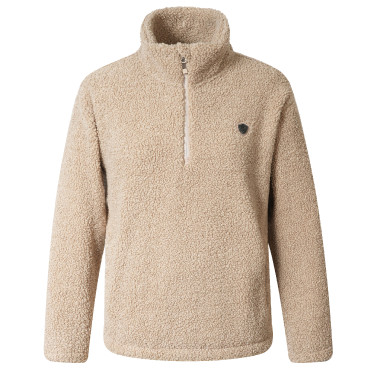 Sudadera de punto Teddy AH26 mujer Covalliero Beige Sudadera de punto Teddy AH26 mujer Covalliero Beige