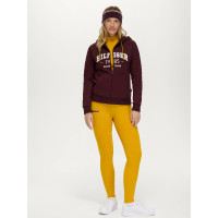 Sudadera con capucha con cremallera Mills para mujer Tommy Hilfiger Equestrian Burdeos intenso