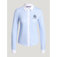 Camisa Perkins para mujer de rayas elásticas Tommy Hilfiger Equestrian
