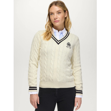 Jersey de mujer con cuello de pico de ochos Roseville Tommy Hilfiger Equestrian